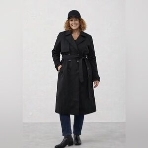 Banana Republic Classic Black Trench Coat